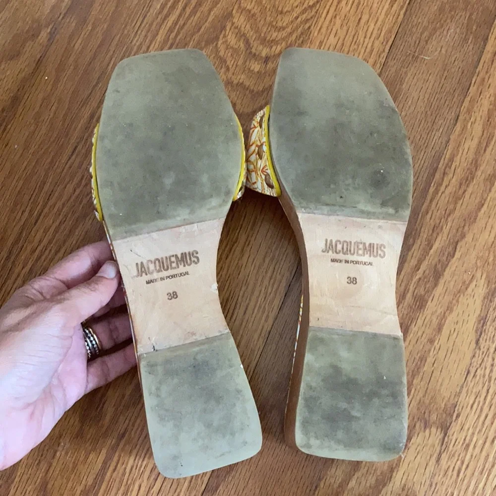 Jacquemus Les Tatanes floral sandals size 38 - Picture 3 of 4